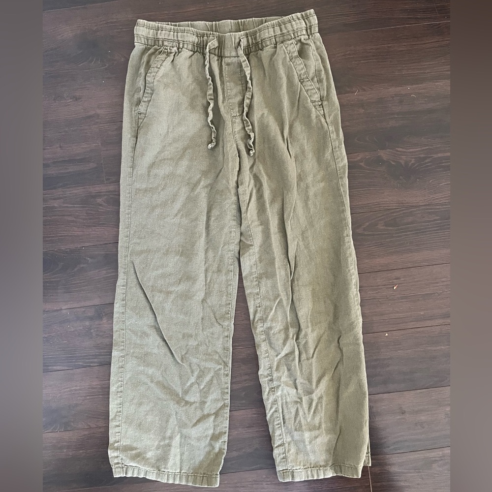 Old Navy Straight Leg Pants - Olive